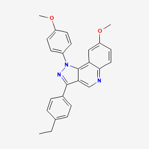 molecular formula C26H23N3O2 B2989882 3-(4-ethylphenyl)-8-methoxy-1-(4-methoxyphenyl)-1H-pyrazolo[4,3-c]quinoline CAS No. 901268-18-6
