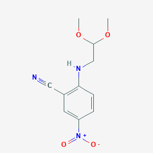 2-[(2,2-Dimethoxyethyl)amino]-5-nitrobenzonitrile