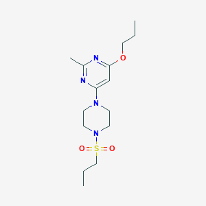 2-Methyl-4-propoxy-6-(4-(propylsulfonyl)piperazin-1-yl)pyrimidine