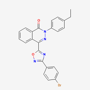 4-(3-(4-bromophenyl)-1,2,4-oxadiazol-5-yl)-2-(4-ethylphenyl)phthalazin-1(2H)-one