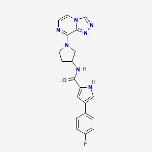 N-(1-([1,2,4]triazolo[4,3-a]pyrazin-8-yl)pyrrolidin-3-yl)-4-(4-fluorophenyl)-1H-pyrrole-2-carboxamide