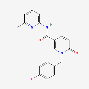 1-(4-fluorobenzyl)-N-(6-methylpyridin-2-yl)-6-oxo-1,6-dihydropyridine-3-carboxamide