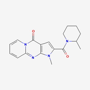 molecular formula C18H20N4O2 B2989954 1-methyl-2-(2-methylpiperidine-1-carbonyl)pyrido[1,2-a]pyrrolo[2,3-d]pyrimidin-4(1H)-one CAS No. 863614-46-4