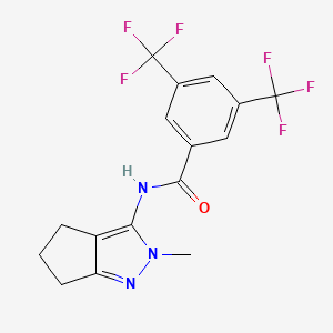 N-(2-methyl-2,4,5,6-tetrahydrocyclopenta[c]pyrazol-3-yl)-3,5-bis(trifluoromethyl)benzamide