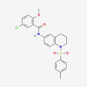 5-chloro-2-methoxy-N-(1-tosyl-1,2,3,4-tetrahydroquinolin-6-yl)benzamide