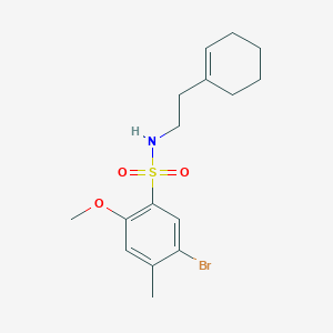 5-bromo-N-(2-(cyclohex-1-en-1-yl)ethyl)-2-methoxy-4-methylbenzenesulfonamide