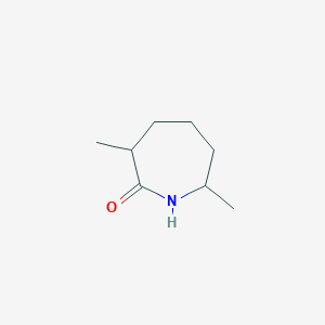 molecular formula C8H15NO B2989969 3,7-Dimethylazepan-2-one CAS No. 90203-96-6