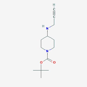 molecular formula C13H22N2O2 B2989996 Tert-butyl 4-(prop-2-yn-1-ylamino)piperidine-1-carboxylate CAS No. 942600-25-1