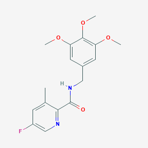 5-fluoro-3-methyl-N-[(3,4,5-trimethoxyphenyl)methyl]pyridine-2-carboxamide