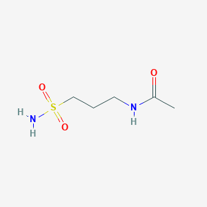 molecular formula C5H12N2O3S B2990029 N-(3-sulfamoylpropyl)acetamide CAS No. 861059-86-1