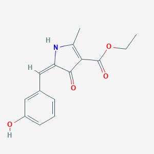 molecular formula C15H15NO4 B299004 ethyl (5E)-5-[(3-hydroxyphenyl)methylidene]-2-methyl-4-oxo-1H-pyrrole-3-carboxylate 
