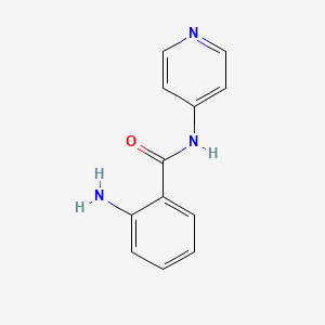 molecular formula C12H11N3O B2990054 2-amino-N-pyridin-4-ylbenzamide CAS No. 91396-95-1