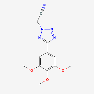 [5-(3,4,5-trimethoxyphenyl)-2H-tetrazol-2-yl]acetonitrile