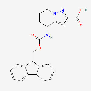 4-({[(9H-fluoren-9-yl)methoxy]carbonyl}amino)-4H,5H,6H,7H-pyrazolo[1,5-a]pyridine-2-carboxylic acid