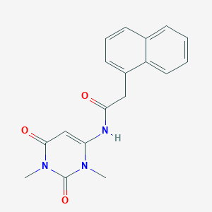 N-(1,3-dimethyl-2,6-dioxopyrimidin-4-yl)-2-naphthalen-1-ylacetamide