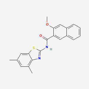 N-(4,6-dimethyl-1,3-benzothiazol-2-yl)-3-methoxynaphthalene-2-carboxamide