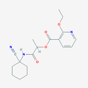 [1-[(1-Cyanocyclohexyl)amino]-1-oxopropan-2-yl] 2-ethoxypyridine-3-carboxylate