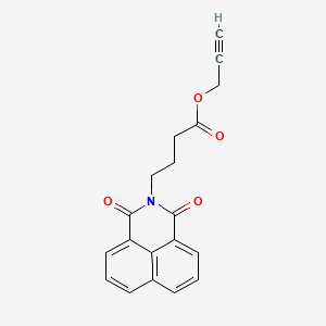 molecular formula C19H15NO4 B2990114 prop-2-yn-1-yl 4-(1,3-dioxo-1H-benzo[de]isoquinolin-2(3H)-yl)butanoate CAS No. 295807-38-4