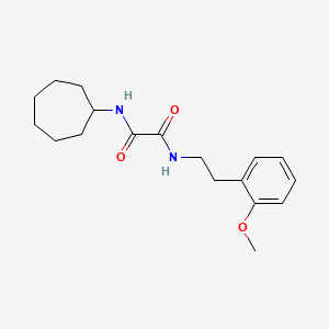 molecular formula C18H26N2O3 B2990119 N1-环庚基-N2-(2-甲氧基苯乙基)草酰胺 CAS No. 941939-16-8