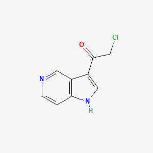 molecular formula C9H7ClN2O B2990143 2-chloro-1-{1H-pyrrolo[3,2-c]pyridin-3-yl}ethan-1-one CAS No. 1599634-01-1