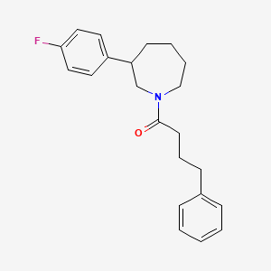 molecular formula C22H26FNO B2990158 1-(3-(4-Fluorophenyl)azepan-1-yl)-4-phenylbutan-1-one CAS No. 1705815-53-7