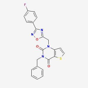 B2990173 3-Benzyl-1-[[3-(4-fluorophenyl)-1,2,4-oxadiazol-5-yl]methyl]thieno[3,2-d]pyrimidine-2,4-dione CAS No. 1251687-52-1