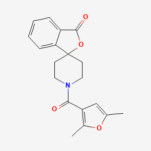 molecular formula C19H19NO4 B2990189 1'-(2,5-dimethylfuran-3-carbonyl)-3H-spiro[isobenzofuran-1,4'-piperidin]-3-one CAS No. 1797890-01-7