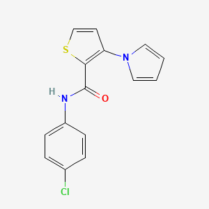 N-(4-chlorophenyl)-3-(1H-pyrrol-1-yl)-2-thiophenecarboxamide