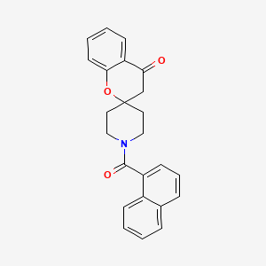 molecular formula C24H21NO3 B2990246 1'-(naphthalene-1-carbonyl)spiro[3H-chromene-2,4'-piperidine]-4-one CAS No. 877811-11-5