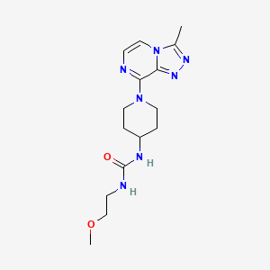 1-(2-Methoxyethyl)-3-(1-(3-methyl-[1,2,4]triazolo[4,3-a]pyrazin-8-yl)piperidin-4-yl)urea