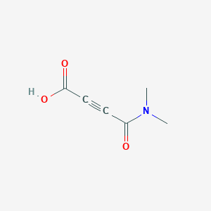 molecular formula C6H7NO3 B2990257 3-(二甲基氨基甲酰基)丙-2-炔酸 CAS No. 1314937-25-1