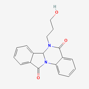 6-(3-Hydroxypropyl)-6,6a-dihydroisoindolo[2,1-a]quinazoline-5,11-dione