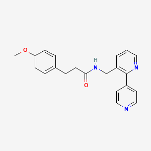 N-([2,4'-bipyridin]-3-ylmethyl)-3-(4-methoxyphenyl)propanamide