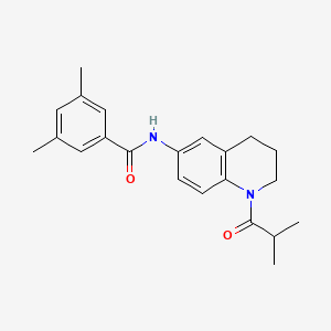 N-(1-isobutyryl-1,2,3,4-tetrahydroquinolin-6-yl)-3,5-dimethylbenzamide