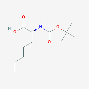 molecular formula C13H25NO4 B2990296 Boc-D-MeAhp(2)-OH CAS No. 2389078-41-3