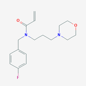 N-[(4-Fluorophenyl)methyl]-N-(3-morpholin-4-ylpropyl)prop-2-enamide