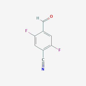 molecular formula C8H3F2NO B2990315 2,5-Difluoro-4-formylbenzonitrile CAS No. 433940-02-4
