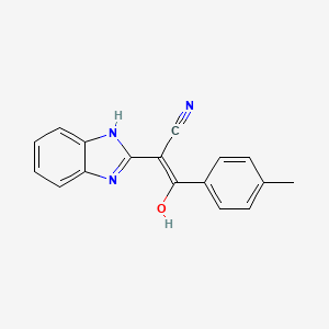 2-(1H-benzo[d]imidazol-2(3H)-ylidene)-3-oxo-3-(p-tolyl)propanenitrile