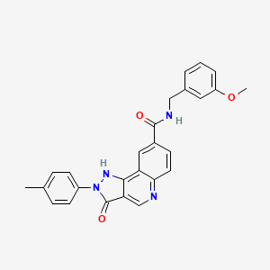 molecular formula C26H22N4O3 B2990322 N-(4-溴苯基)-4-(2-哌啶-1-基嘧啶-5-基)苯甲酰胺 CAS No. 1251611-60-5