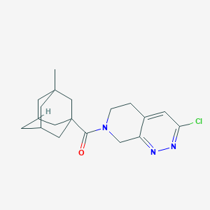 molecular formula C19H24ClN3O B2990325 (3-Chloro-6,8-dihydro-5H-pyrido[3,4-c]pyridazin-7-yl)-(3-methyl-1-adamantyl)methanone CAS No. 2411302-50-4