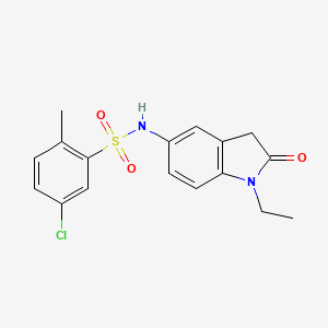 5-chloro-N-(1-ethyl-2-oxoindolin-5-yl)-2-methylbenzenesulfonamide