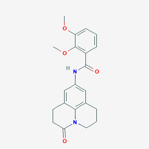 2,3-dimethoxy-N-(3-oxo-1,2,3,5,6,7-hexahydropyrido[3,2,1-ij]quinolin-9-yl)benzamide