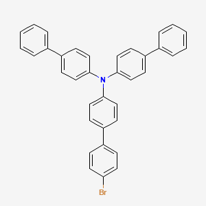 molecular formula C36H26BrN B2990337 N,N-二([1,1'-联苯]-4-基)-4'-溴-[1,1'-联苯]-4-胺 CAS No. 728039-63-2