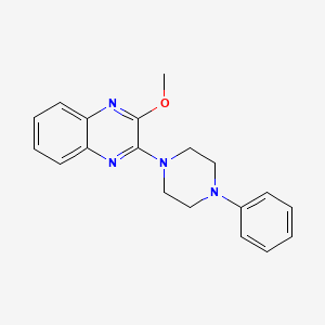 molecular formula C19H20N4O B2990339 2-Methoxy-3-(4-phenylpiperazin-1-yl)quinoxaline CAS No. 883964-01-0