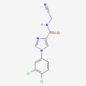 N-(Cyanomethyl)-1-(3,4-dichlorophenyl)imidazole-4-carboxamide