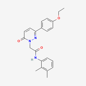 molecular formula C22H23N3O3 B2990352 N-(2,3-二甲基苯基)-2-[3-(4-乙氧基苯基)-6-氧代嘧啶-1-基]乙酰胺 CAS No. 941882-92-4