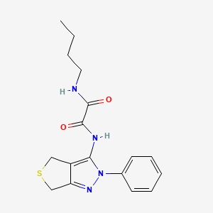 molecular formula C17H20N4O2S B2990354 N-丁基-N'-(2-苯基-4,6-二氢噻吩并[3,4-c]吡唑-3-基)草酰胺 CAS No. 900009-56-5