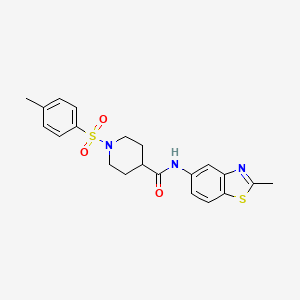 N-(2-methylbenzo[d]thiazol-5-yl)-1-tosylpiperidine-4-carboxamide
