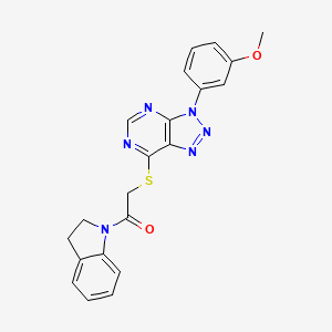 1-(indolin-1-yl)-2-((3-(3-methoxyphenyl)-3H-[1,2,3]triazolo[4,5-d]pyrimidin-7-yl)thio)ethanone