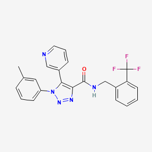 5-(pyridin-3-yl)-1-(m-tolyl)-N-(2-(trifluoromethyl)benzyl)-1H-1,2,3-triazole-4-carboxamide